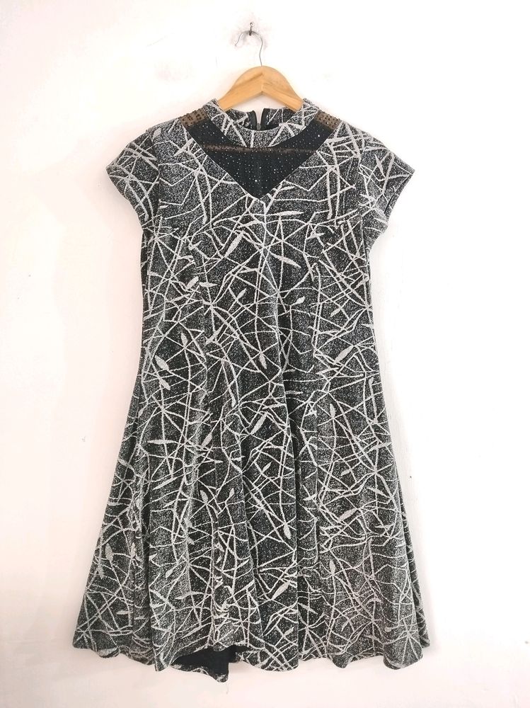 Black And Silver Dress ( Women)