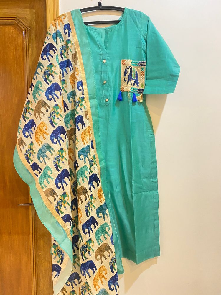 Suit with pant & dupatta