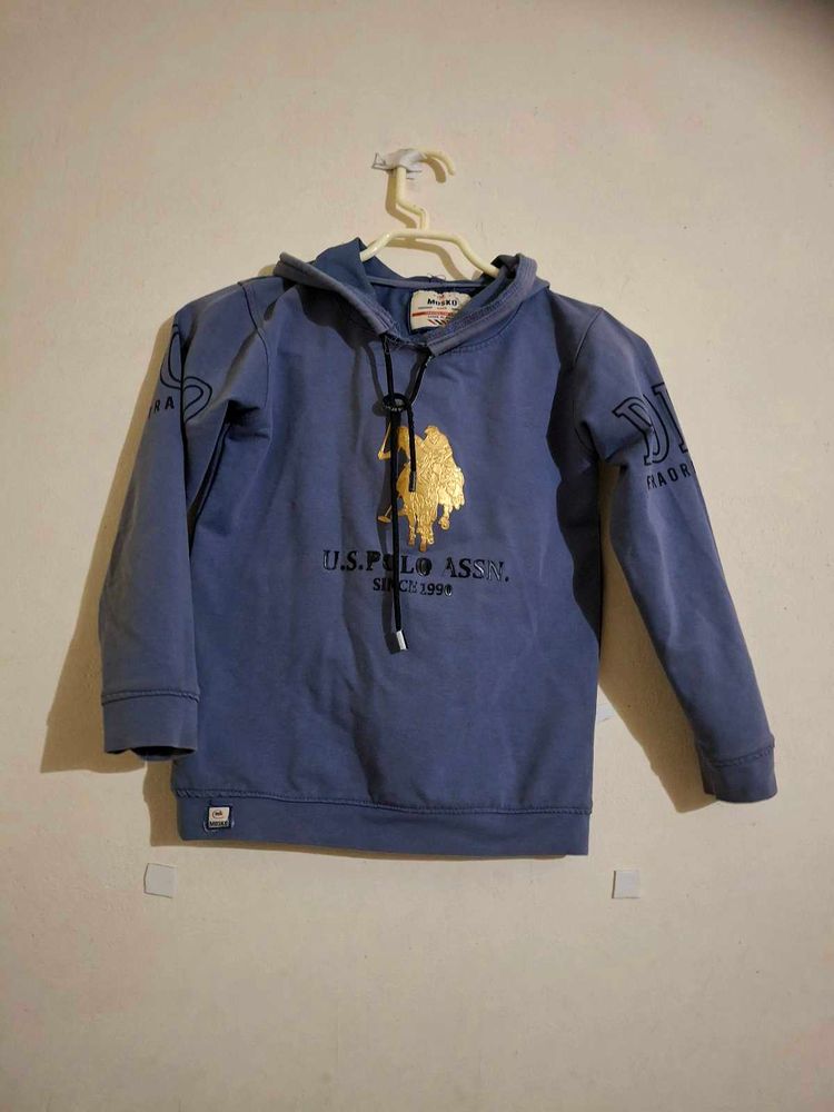 Dark Blue Comfortable Hoodie