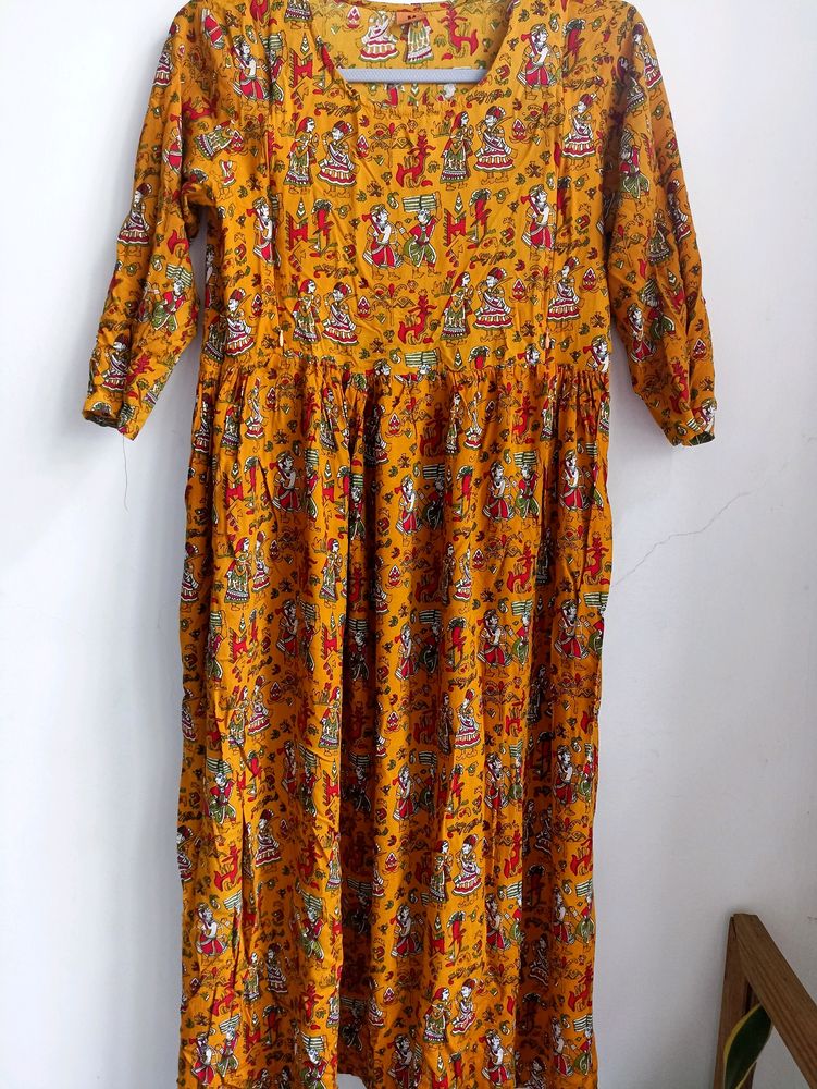 Kalamkari Maternity Wear Kurta