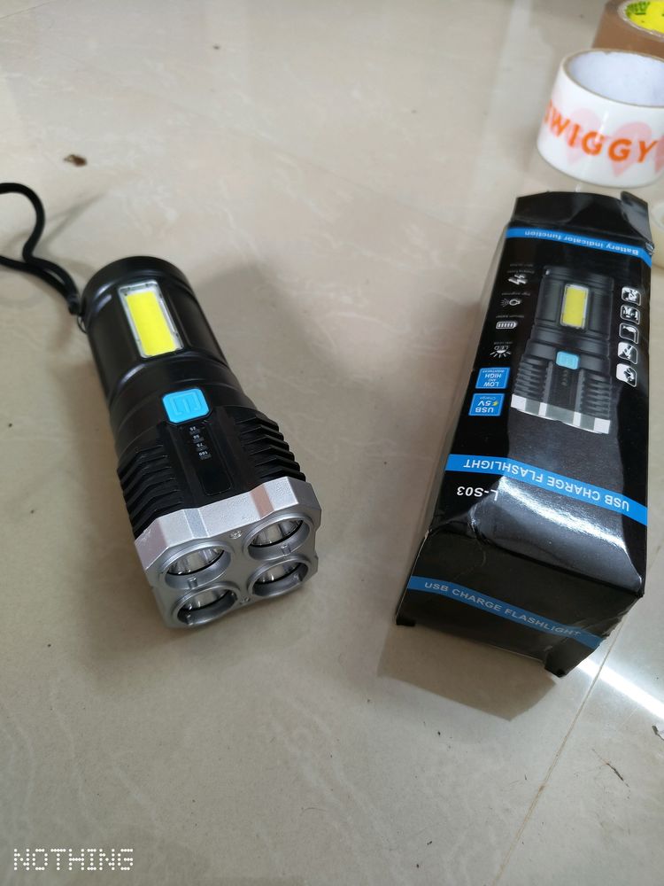 Multifunctional Strong 4 Led Torch Light