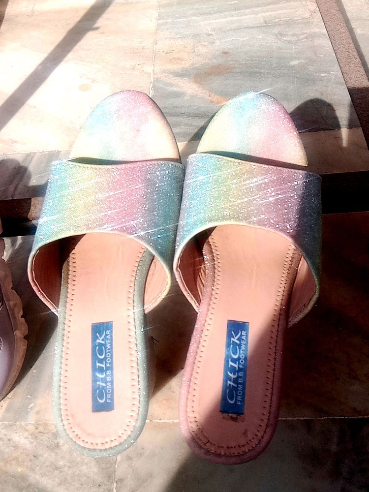 Unicorn 🦄 Shimmery Block Heels