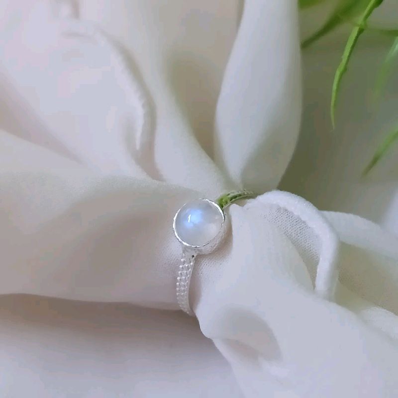 Original silver With Moonstone Ring