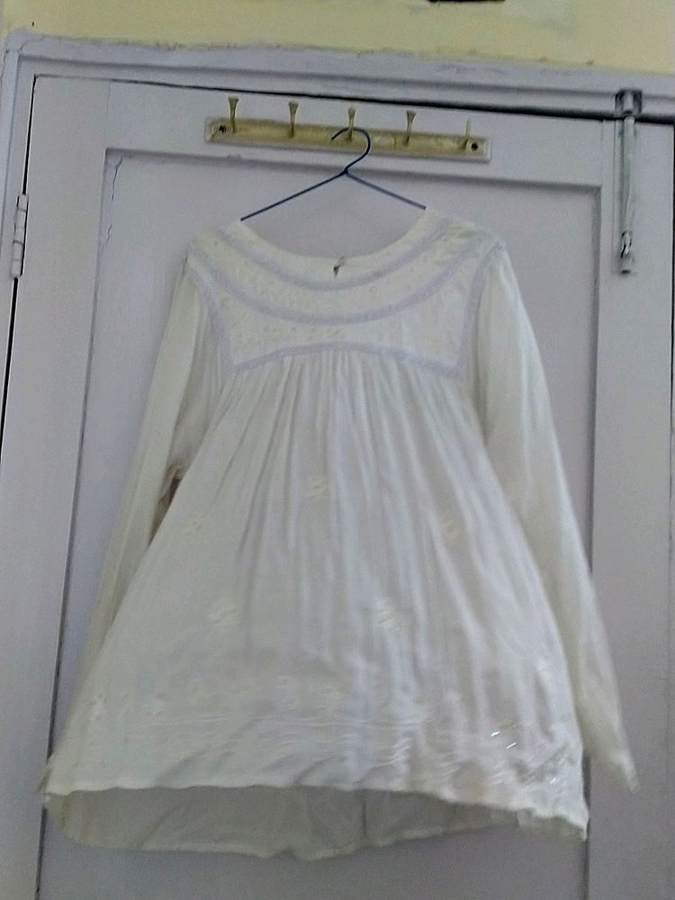 IIconic White Signature Delhi Girl /Frock