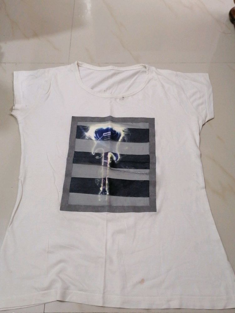 Off White T Shirt Cotton