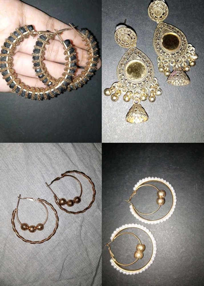 Combo Of 4 Earrings