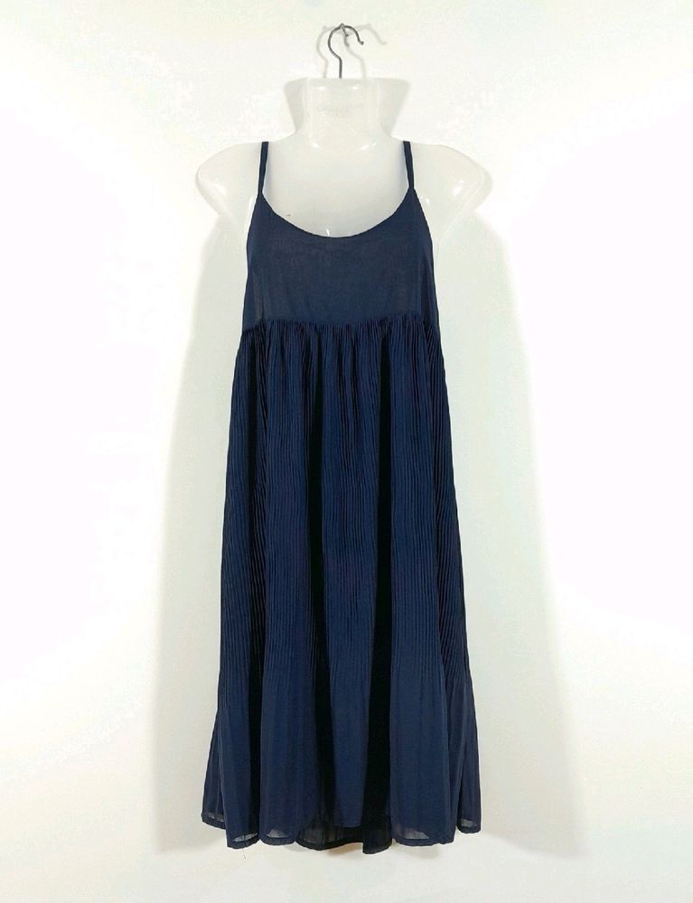 Navy Blue Flared Dress