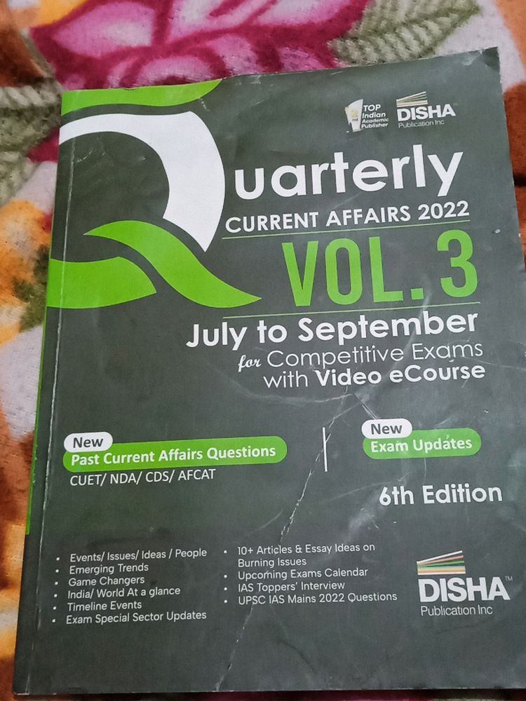 Quarterly Current Affairs 2022...Vol 3