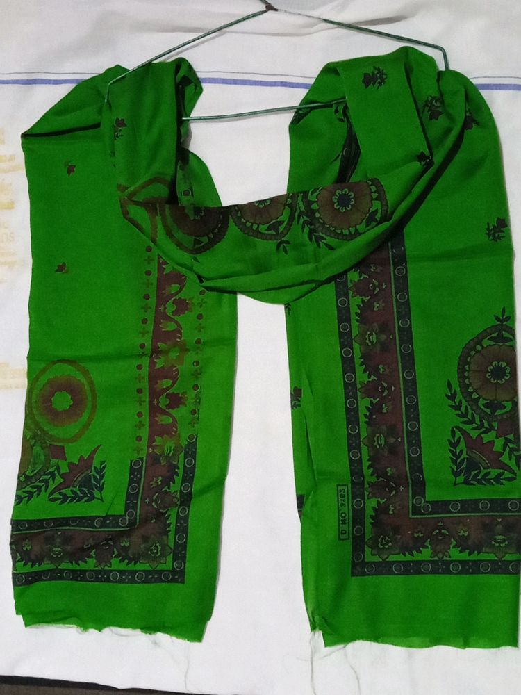 Price Drop Dupatta Green Colour