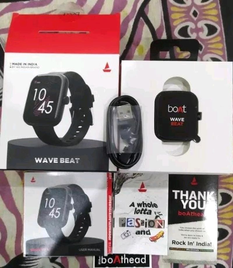 BoAt Wave Beat 4.29cm Hd DISPLAY Smart Watch