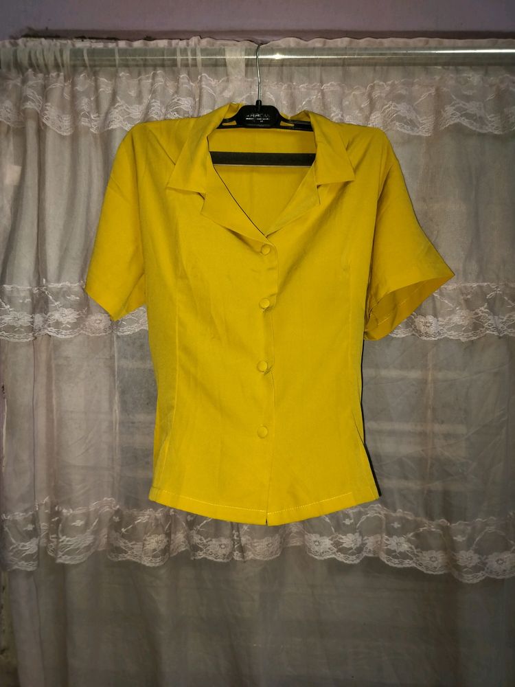 Cute Yellow Shirt For Summer