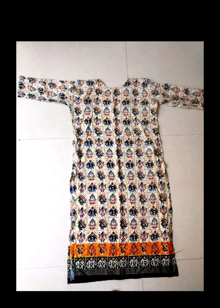 Malti Colour Patola Style Kurti