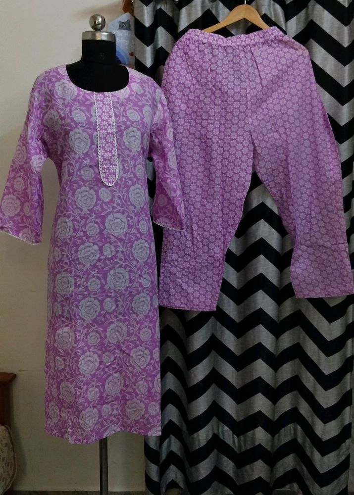 Plus Size Kurti Set