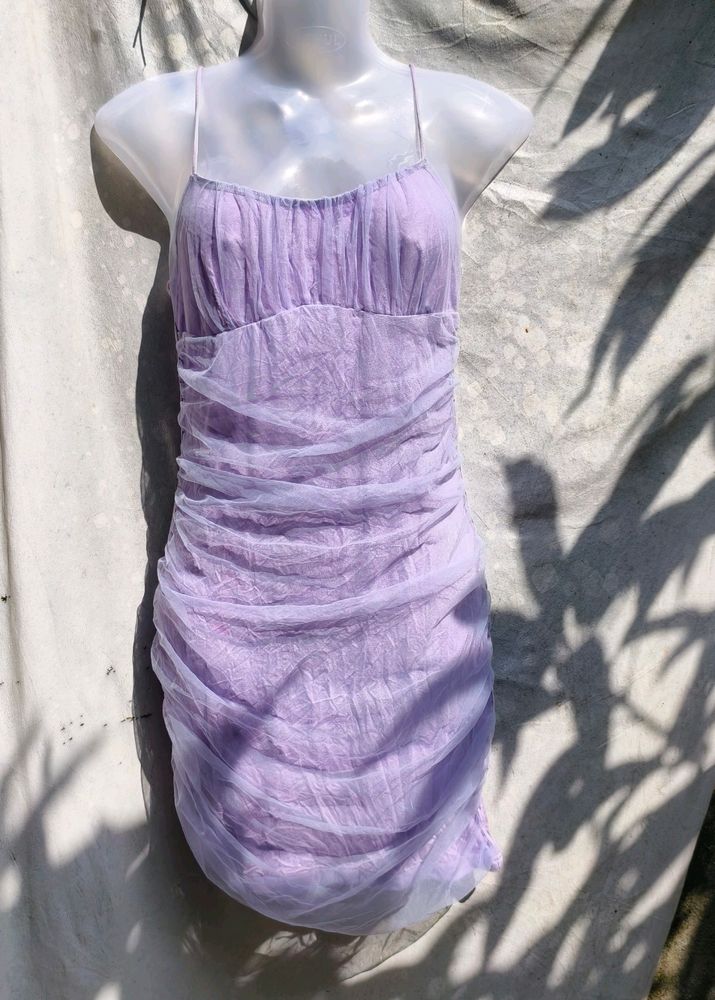 5.22.9 LAVENDER CUTE MINI RUCHED TYPE BODYCON