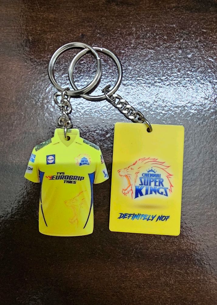 Ms Dhoni Keychain Combo Csk Ipl