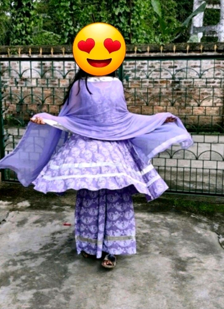 Lavender  Sarara Kurta Set