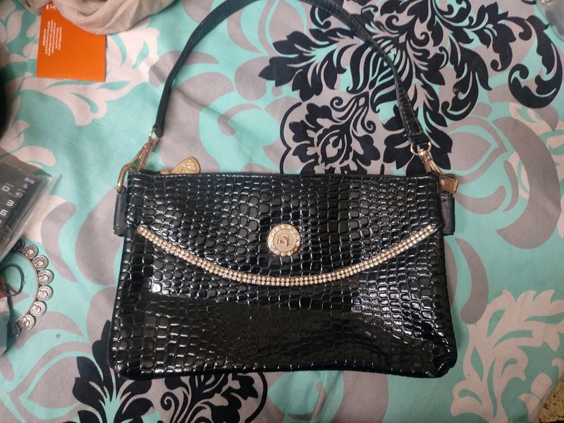 Black Small Size Shoulder Bag