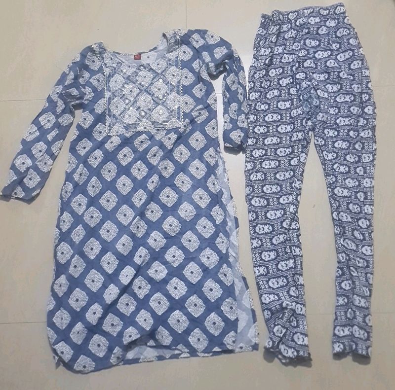 Cotton Kurta Set