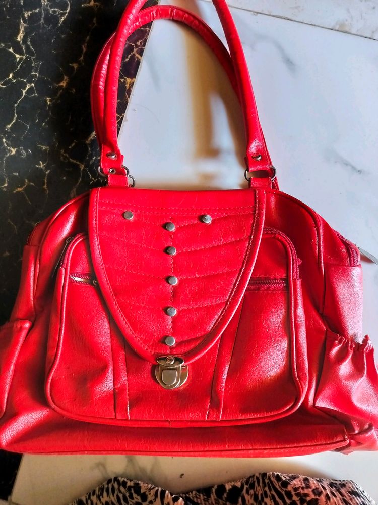 Red Hand Bag