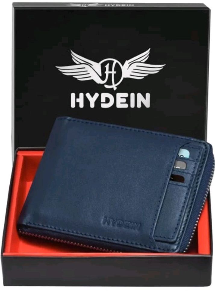 Men Trendy Blue Round Ziper Wallet