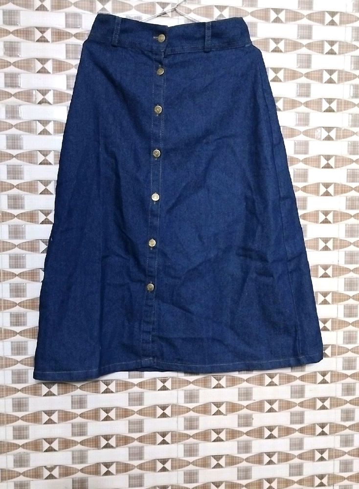 Designer Denim Skirt