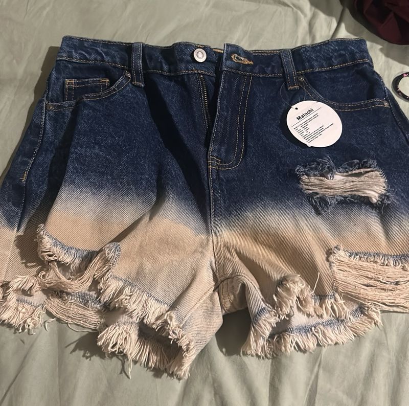 Brand New Denim Shorts With Tag