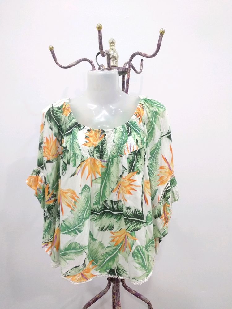 Leafy Printed Top