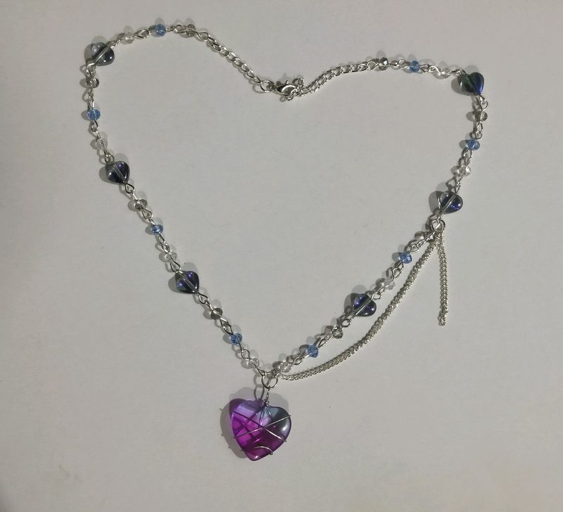 Cinderella Big Heart Y2K Fairycore Necklace