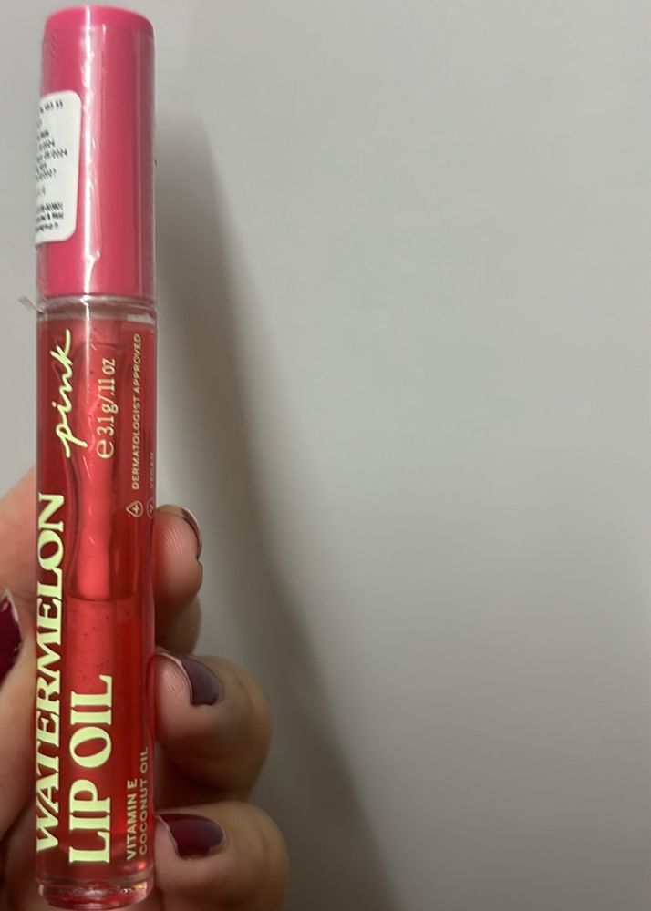 VS pink watermelon lip oil