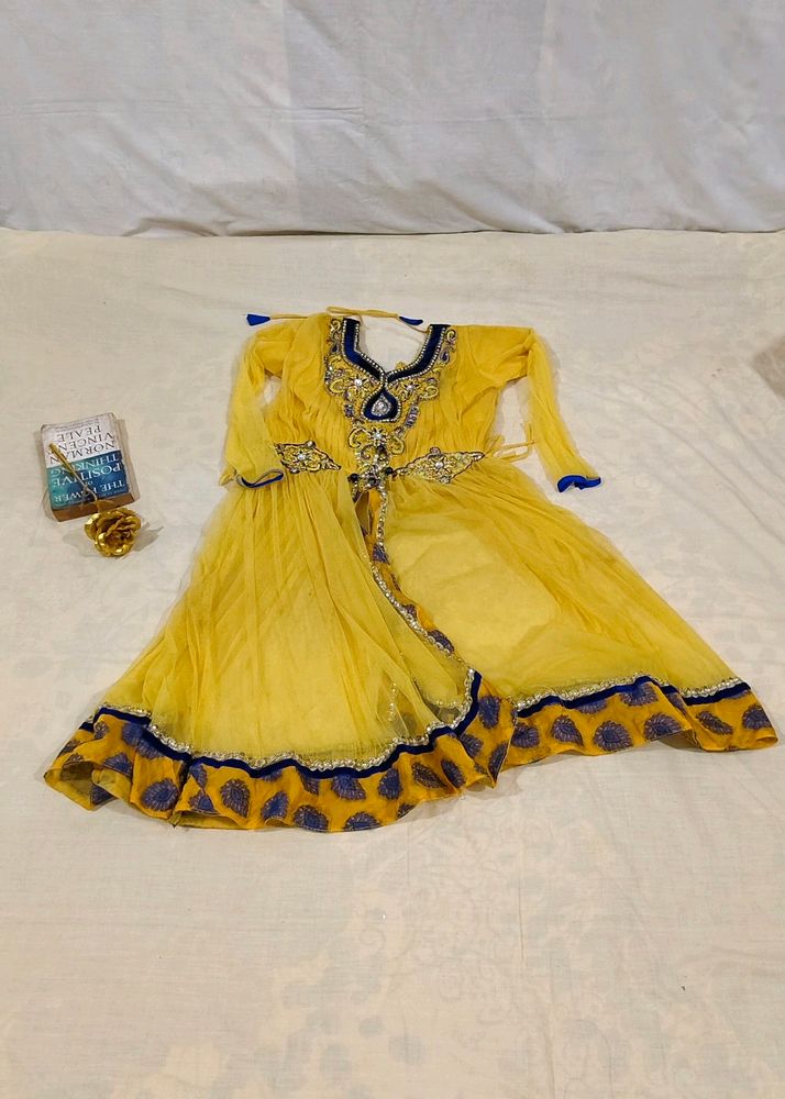 Anarkali Suit With Skirt For  Girls