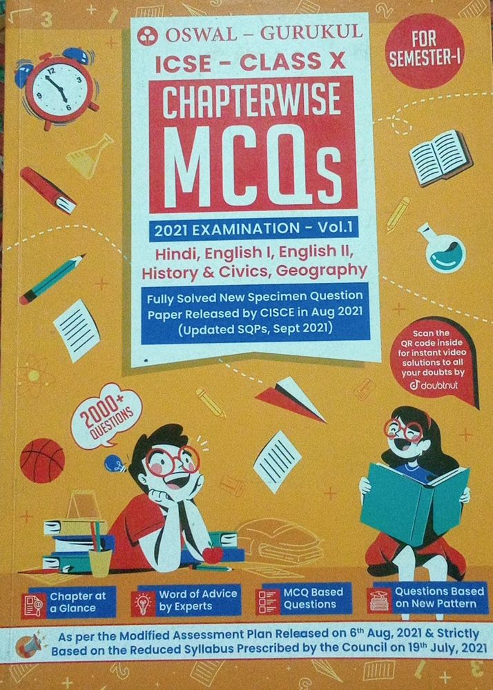 Oswal Gurukul Icse Class 10 Mcqs