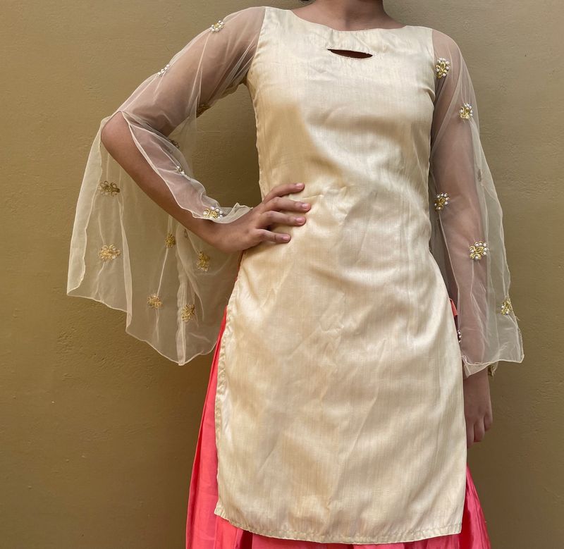 Handstitched Short Kurthi