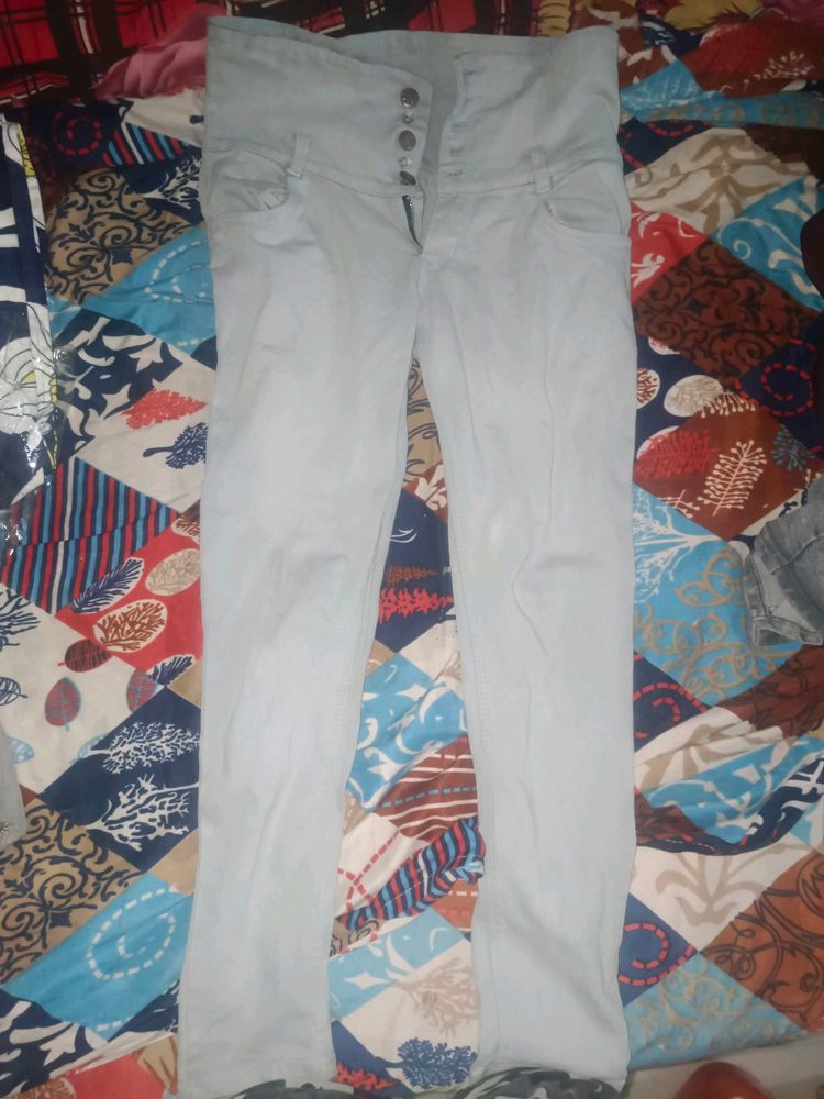 High Waist Jeans Casual In Good Condition