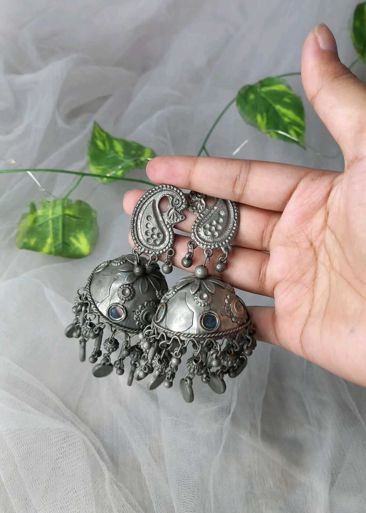 Oxidised  Jhumka