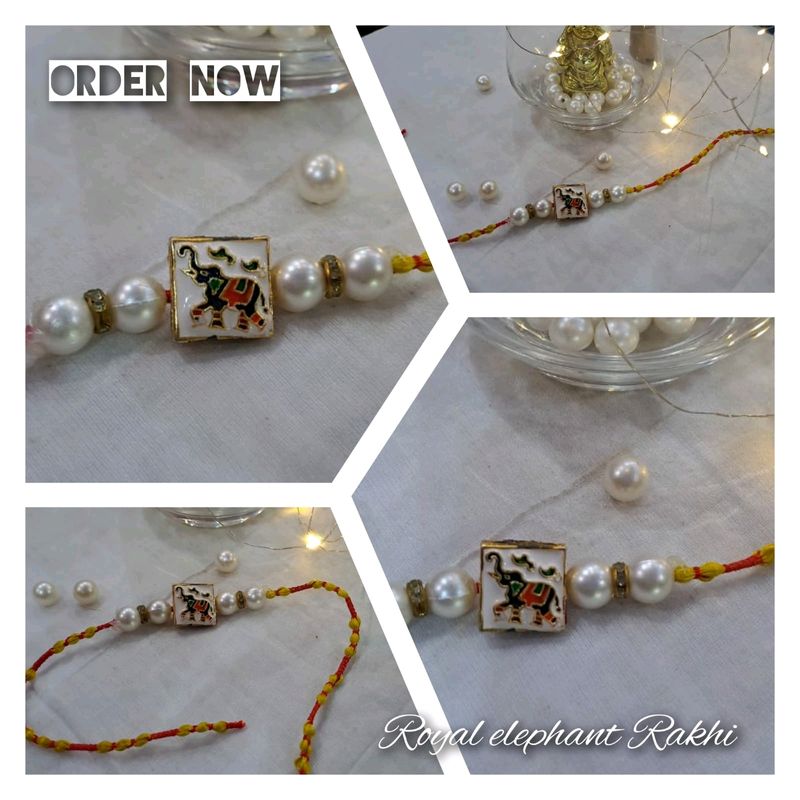 💥Sale💥 Royal Elephant Rakhi Set Of 4