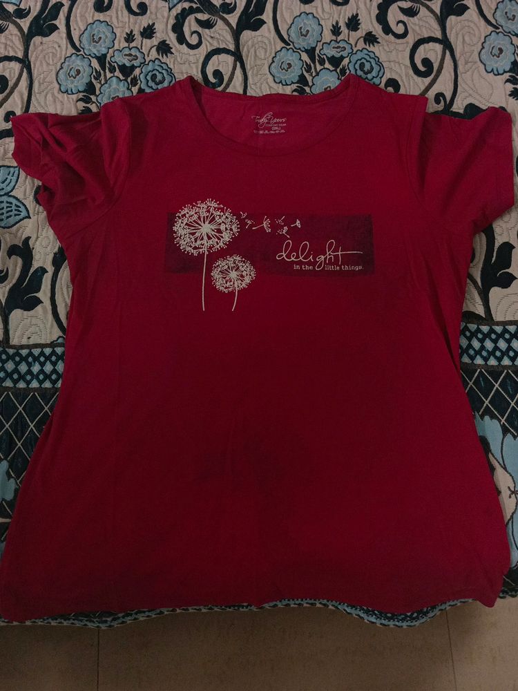 Pink Color Women T Shirt Best Condition