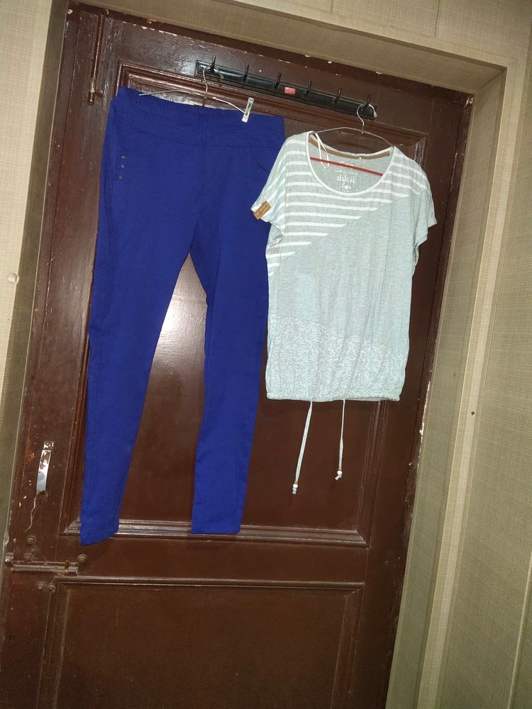 Women Pants/ Jeggings Indigo Blue