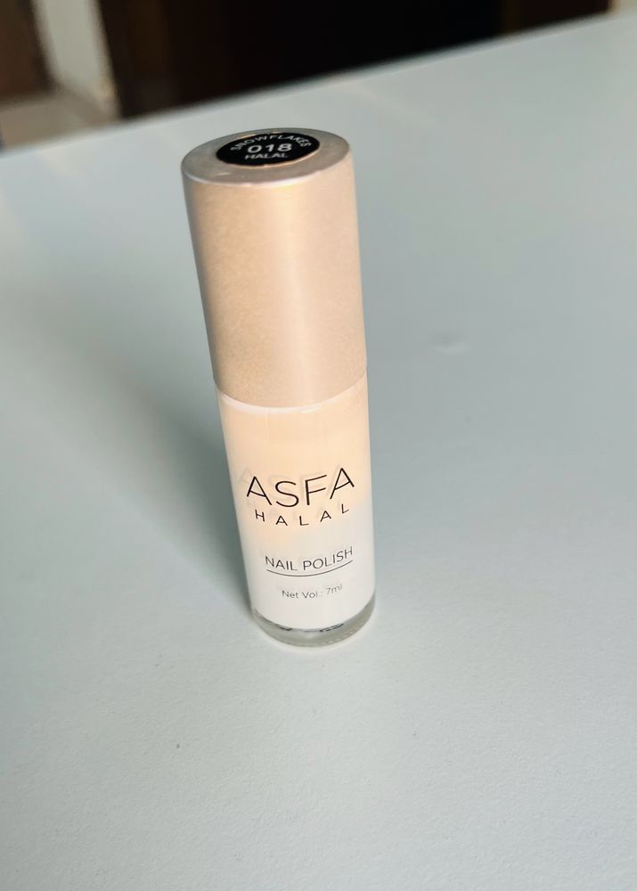 Asfa halal White Nail Paint