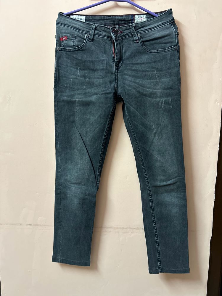 Lee Cooper Low Waist Grey Skinny Jeans