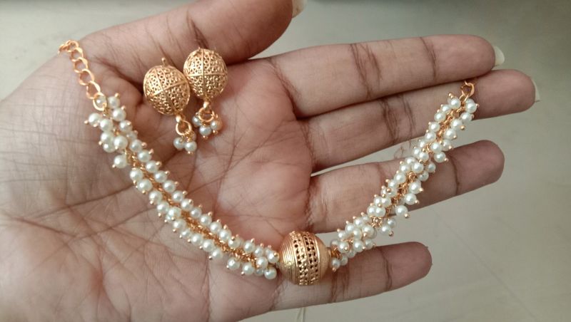 New Pearl Necklace Set