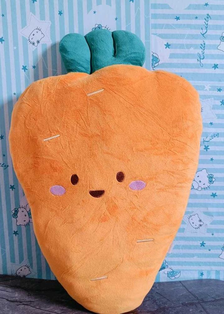 Large Carrot Pillow Plushie