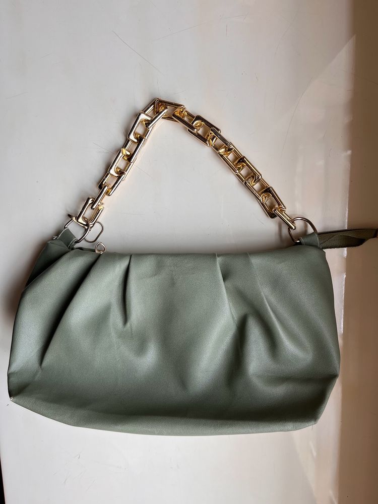 Sage Green Shoulder Bag