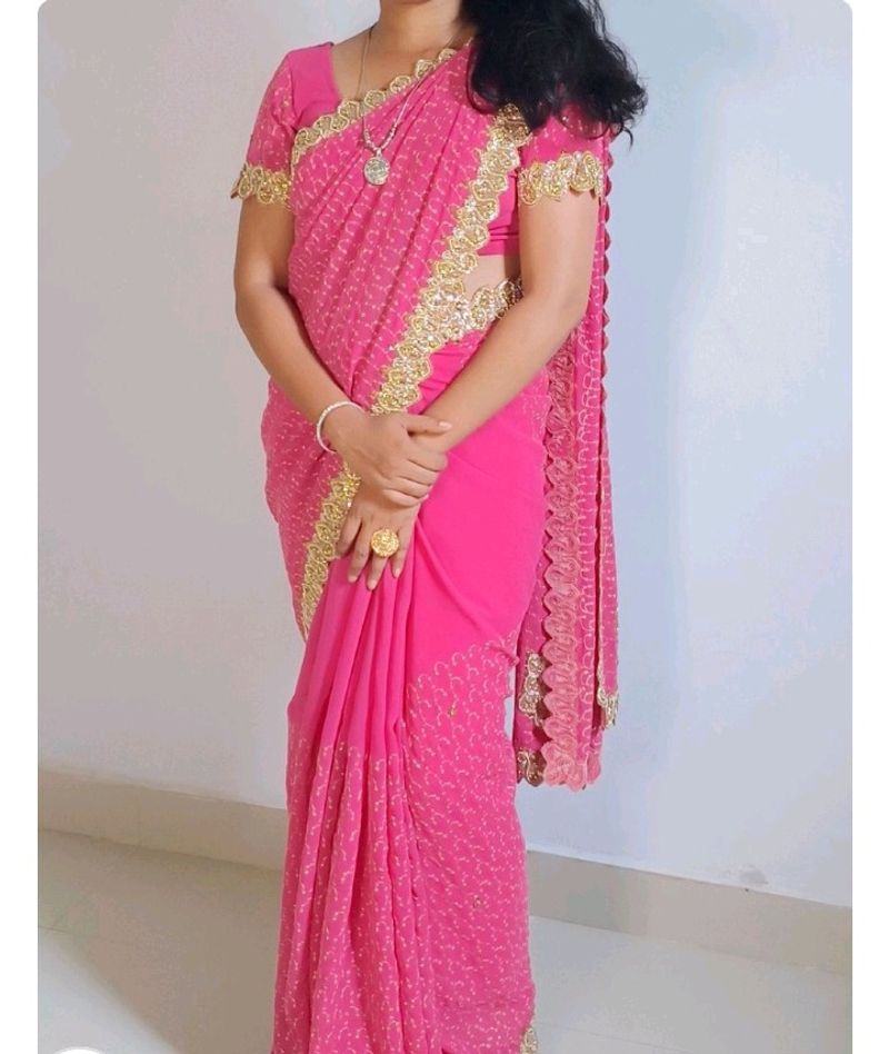 Embroidered Saree