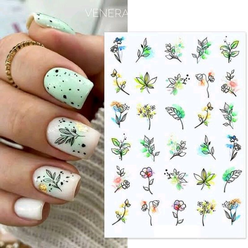 Nail Art Sticker Water Transfer Nail Art Decals Nail Art Item 13 Sheets