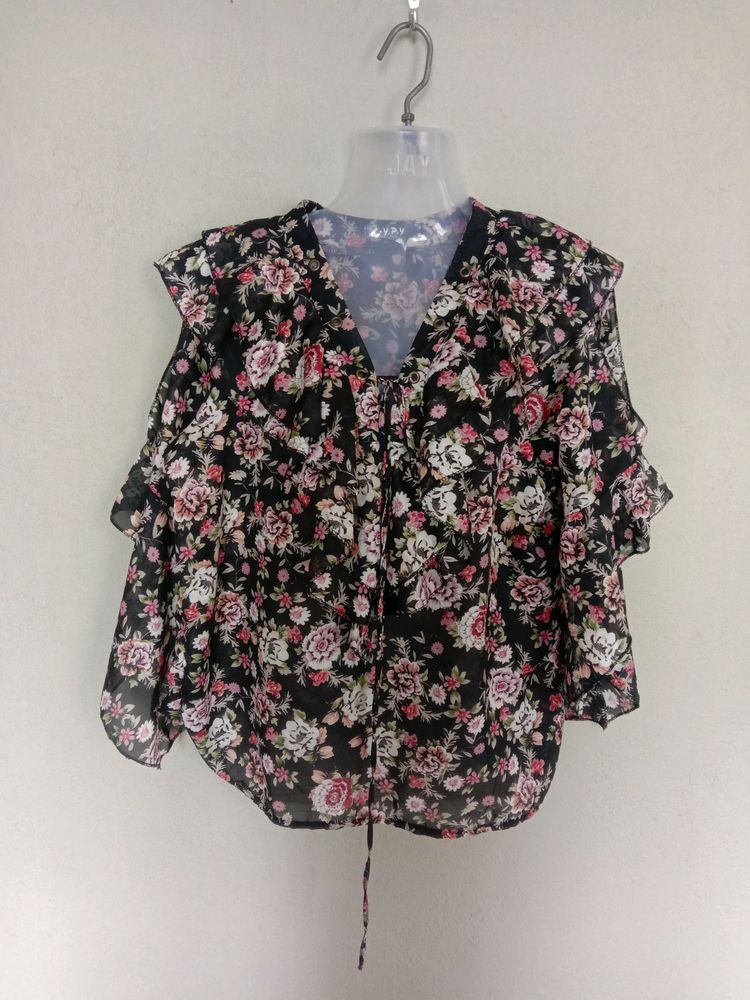 Flower Print Top