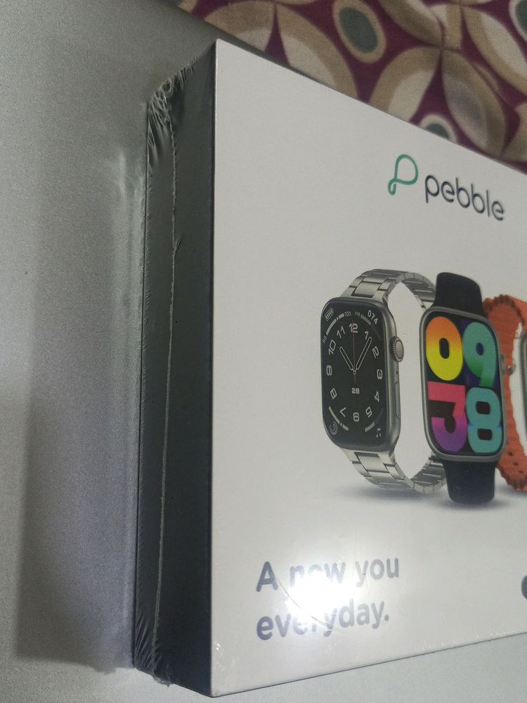 Pebble Trio 1.96 Infinite Display Smart Watch