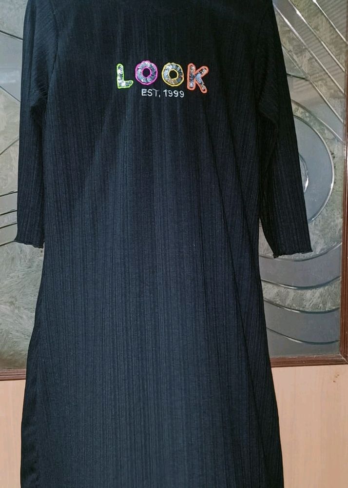 Black Korean Dress