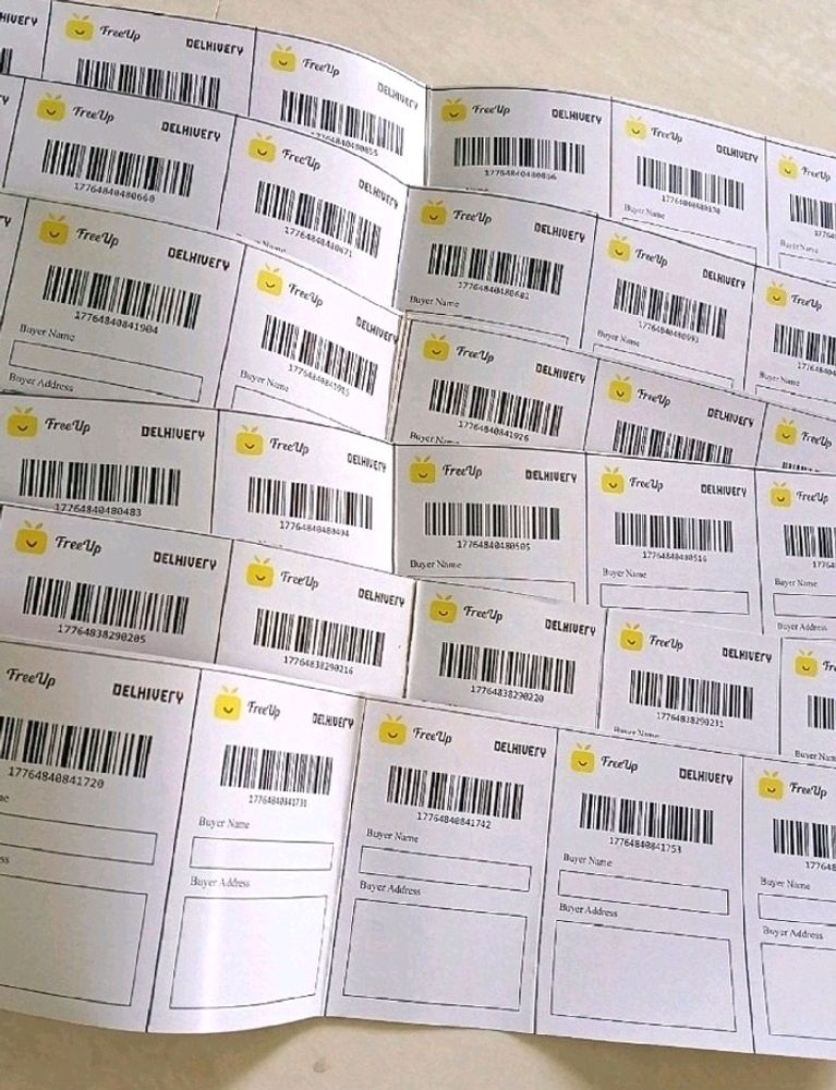 100 SHIPPING LABELS