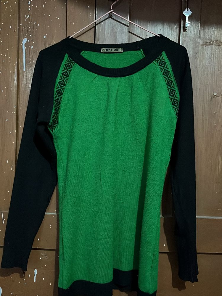 Green Full Sleeves Top