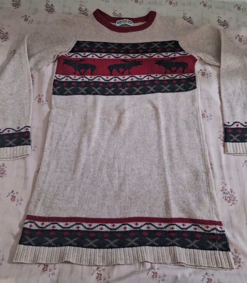 Sweater With Christmas Design